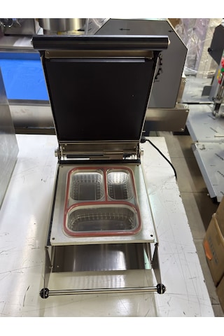 Propack Eko Yemek Paketleme Makinesi 3 Bölme Tabak Kapatma Makinası