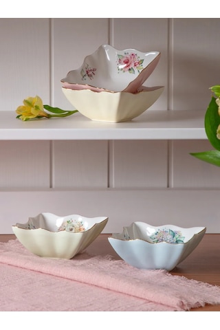 Lefard Krem Kabı Priz Sos Kabı 4 Parça Set 10 Cm Porselen 159720032