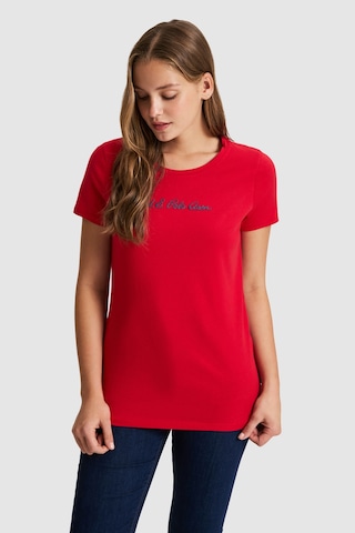 U.s. Polo Assn. Kadın Kırmızı Tişört Basic 50323450-vr030 Kirmizi