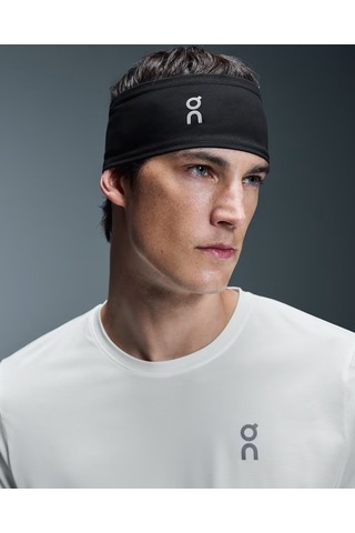 On Core Headband, Soğuk Havalarda Koşu Için Fırçalı Astar Spor Kafa Bandı Aerobik-egzersiz Aletleri Siyah