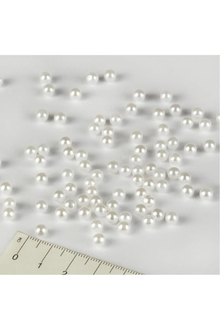 4 Mm Beyaz Deliksiz Inci Boncuk Paketi - 25 Gr Yaklaşık 600-640 4 Mm Beyaz Deliksiz Inci Boncuk Paketi - 25 Gr Yaklaşık 600-640