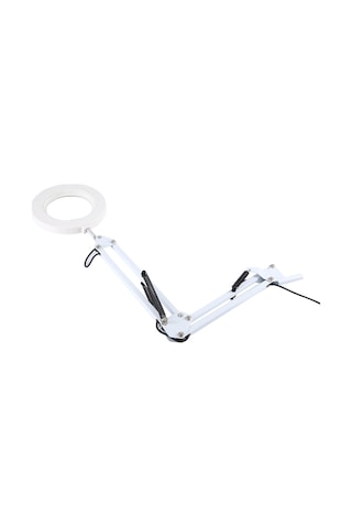 Xurunkeji Büyüteç Lambası Metal Salıncak Kol Büyüteç Lambası - 10 Seviye Parlaklık, 3 Renk Modu, 10x Büyütme, 4 İnç Çaplı Lens