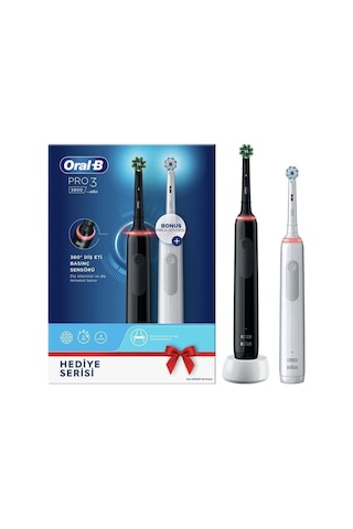 Oral-B Pro3 3900 Serisi Şarjlı Diş Fırçası 2'li