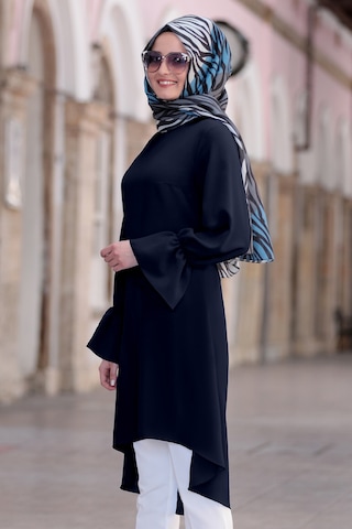 Feryal Büyük Beden Pantolon Tunik Tesettür Takım Lacivert