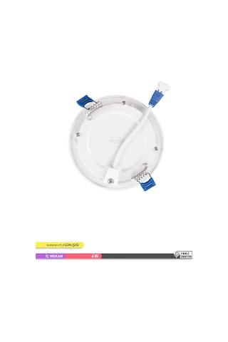 ACK Sıva Altı Yuvarlak LED Panel Armatür 3000K AP01-00600 Beyaz