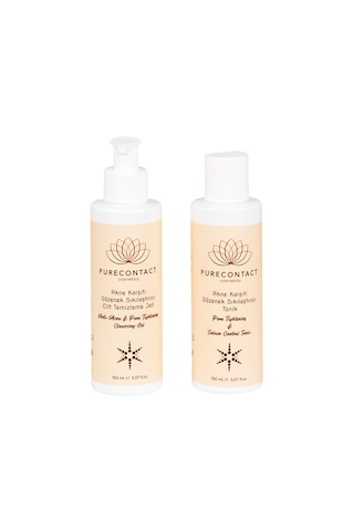 Purecontact Akne Karşıtı Gözenek Sıkılaştırıcı Yüz Temizleme Jeli 150 ML + Tonik 150 ML