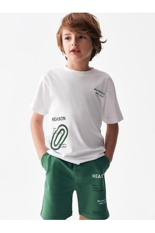 Nk Kids Erkek Çocuk Elips Tshirt-13962-beyaz Beyaz