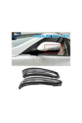 Singree Hyundai Elantra I30 Veloster Sağ Yan Sinyal Lambası 2011-2015 - Yüksek Kalite Beyaz Lensli