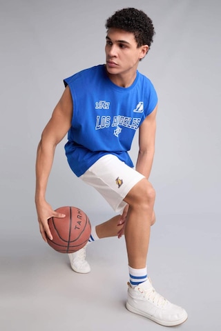 Defacto Pamuk Nba Los Angeles Lakers Oversıze Bisiklet Yaka Atlet G2433ax26aube104 Mavi-be104