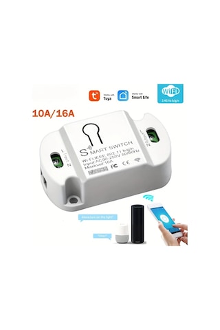 16a Wifi Akıllı Anahtar, 10a / 16a Kablosuz Uzaktan Kumanda İle Dweet Akıllı Yaşam Uygulaması Ve Alexa Google Ev