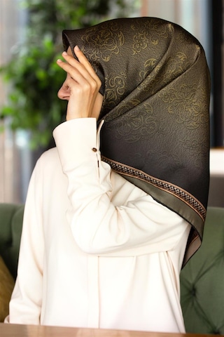 Vissona Twill İpek Eşarp - 10655 - 0037 - Kadın