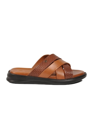 Pierre Cardin Taba Hakiki Deri Erkek Terlik Pc-7336 M