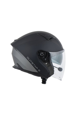 Sena Outstar 2 Mesh Interkomlu Açık Kask Mat Siyah