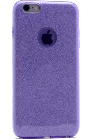 Apple Uyumlu iPhone 7 Plus Kılıf Zore Shining Silikon Mor
