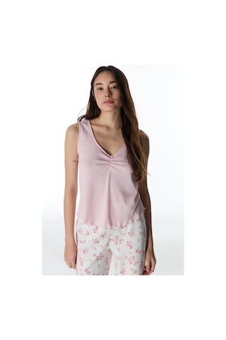 Penti Pembe Blossom Pamuklu Pointel Atlet Pijama Üstü