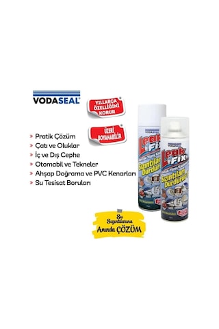 Vodaseal Kauçuk Yüzey Kaplama Şeffaf 200 ML