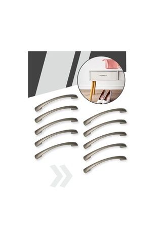 Centr Mebel'noj Furnitury Mobilya Düğmesi 10 Adet Mat Nikel 299489067 Satine Nikel