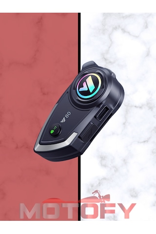 Y80 Kablosuz Bluetooth Motosiklet Kask Kulaklık Intercom Kaliteli Hoparlör Ve Mikrofon