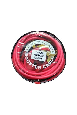 AKÜ TAKVİYE KABLOSU 5,30 METRE 1800 AMPER TIR KAMYON