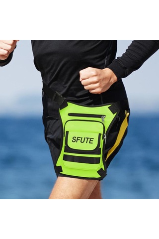 Suntek Uyluk Düşük Bacak Çantası Moda Ve Şık Yeşil