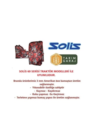 Solis 60 Serisi Traktör Kılıfı Branda - Kaporta Kılıfı Ve Koltuk Kılıfı