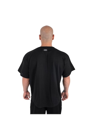 Full Power Gym Oversize Ragtop Spor Tişört Siyah
