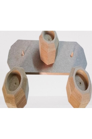1448bng90247hobi Adn Dekoratif Sekizgen Mumluk Ahşap Mdf Ham Cnc Kesim Model El Yapım