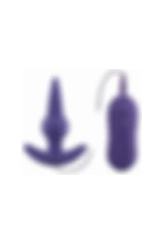 Red Fox Bulb Probe Kumanda Kontrollü Güçlü Titreşimli Anal Plug Vibratör - Mor