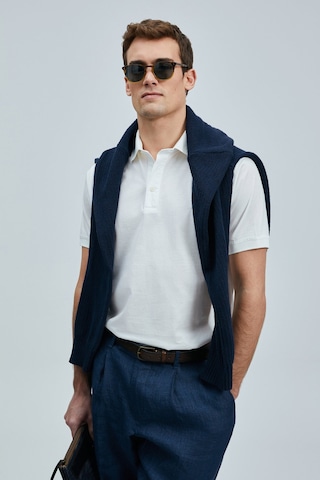 Lufian Erkek Luna Smart Polo T-shirt 111040228 Kırık Beyaz KIRIK BEYAZ