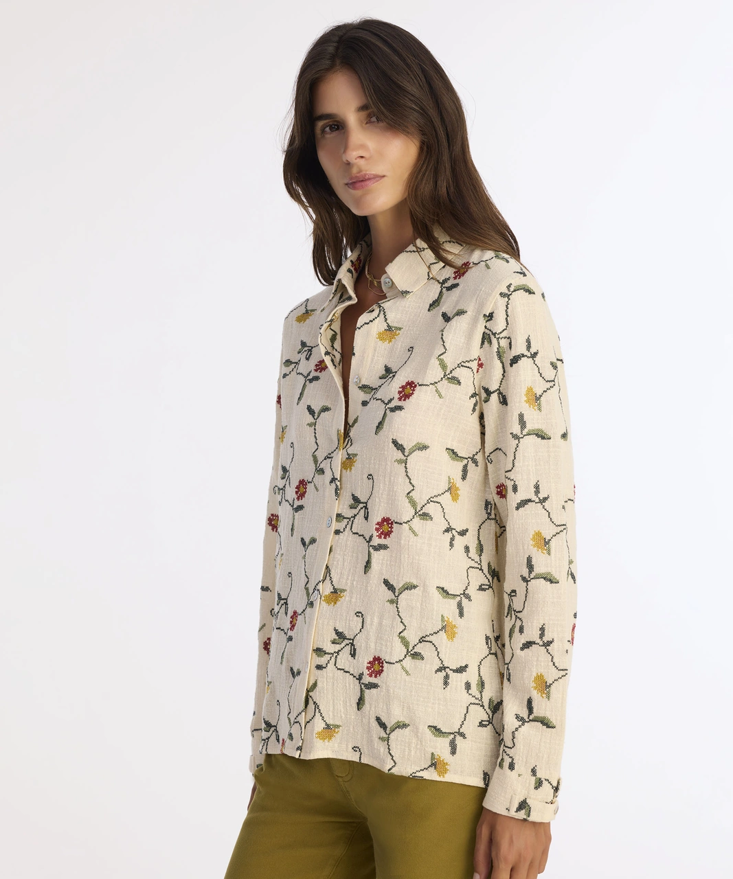 Yargıcı Regular Gömlek Yaka Uzun Kol Gömlek 25kkgm6009x 368 Ekru