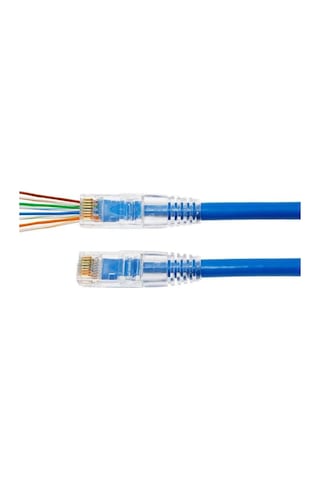 Ez Rj45 Cat5/Cat6 Yeni Nesil Delikli Konnektör - 100 Adet
