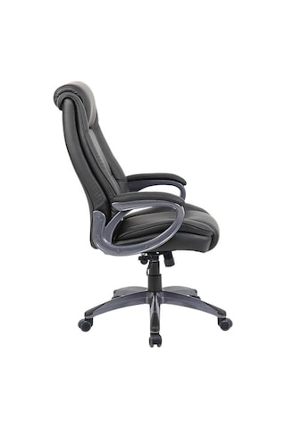 Boston Ofis Koltuğu Suni Deri - Siyah 65x114-121,5x81 Cm Gxyxd