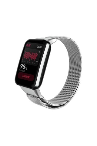 Biriva Home Xiaomi Mi Band 7 Pro Krd-01 Metal Kordon-gümüş