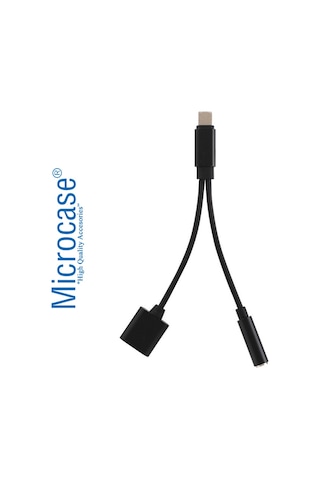 Apple Uyumlu iPhone Lightning Splitter Şarj ve Kulaklık Çevirici Model Ikd103