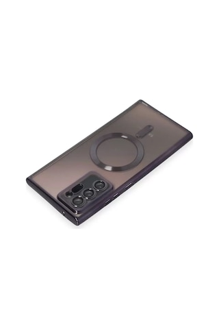 Mey İthalat Samsung Galaxy Uyumlu  Note 20 Ultra Kılıf Kross Magneticsafe Kapak - Mor Çok Renkli