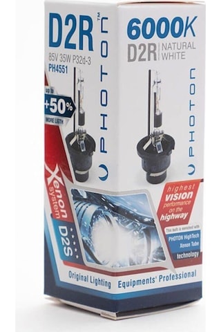 Photon D2r 6000k Xenon Ampul +%50 Fazla Işık Oem Ampul