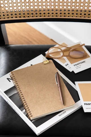 A5 Kraft Karton Kapak 70 Yaprak 110 Gram Çizgili Not Defteri Çizgili Kraft