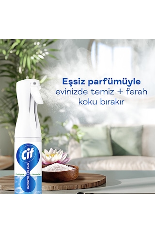 Infinite Clean Doğal Probiyotikli Anti Toz Sprey Tüm Yüzeyler İçin Lotus & Deniz Tuzu 280ml X5 5'li Set