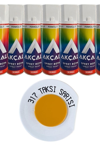 Sprey Boya Akçalı Alüminyum,ahşap,plastik,demir,metal Sprey Boyama 400 Ml 317 Taksi Sarısı