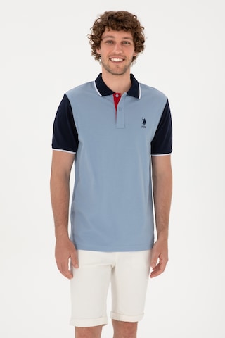 U.S. Polo Assn. Erkek Regular Fit Polo Yaka Mavi Tişört 50306871-VR036
