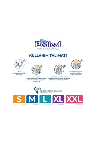 Dr. Pedical Belbantlı Tekstil Yüzey Hasta Bezi Ekstra Ekstra Large 2xl 30x3 90 Adet 2XL