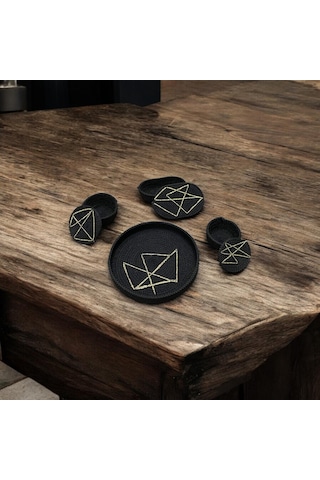 Hasır Sepet, Jüt Ip Sepet, 4'lü Dekoratif Saklama Kutusu, Hediyelik Sepet, Hasır Sunum Tepsi