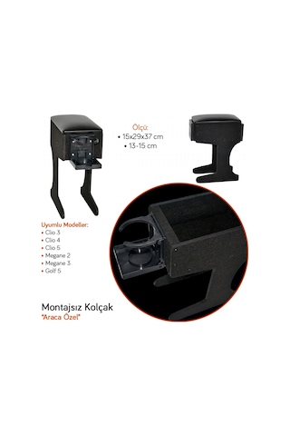 Clio 3-4-5/megane 2-3/golf 5 Montajsız Kolçak 06
