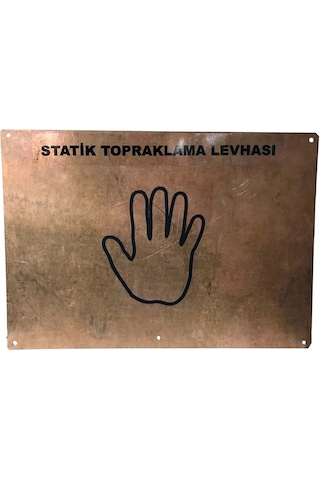 Statik Bakır Topraklama Levhası