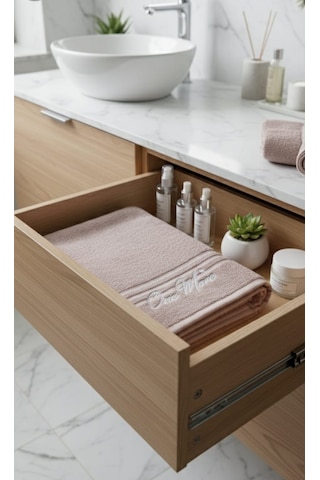 One More Internatıonal Banyo Havlusu Açık Pembe