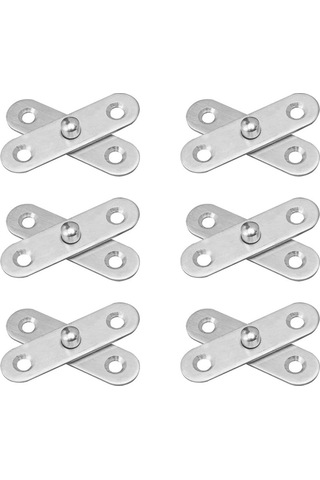 360 Derece Dönebilen D'ye Monte Edilebilen 6 Paslanmaz Çelik Kapı Menteşesi