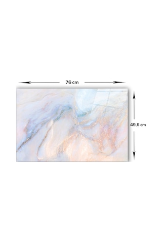 Decorita Supreme Mermer Görünümlü | Cam Ocak Arkası 49,5cm x 76cm