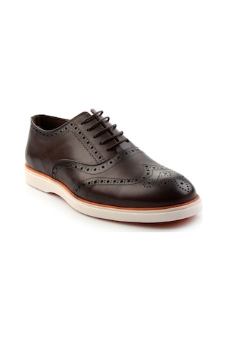 Bambi Kahve Leather Erkek Oxford Ayakkabı E01054182741 Kahve