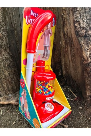 Oyuncak Dyson Dikey Süpürge Kırmızı
