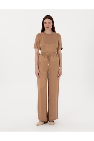 Pierre Cardin Kadın Kahverengi Pantolon Kanvas-chino 50301237-vr029 Kahverengi